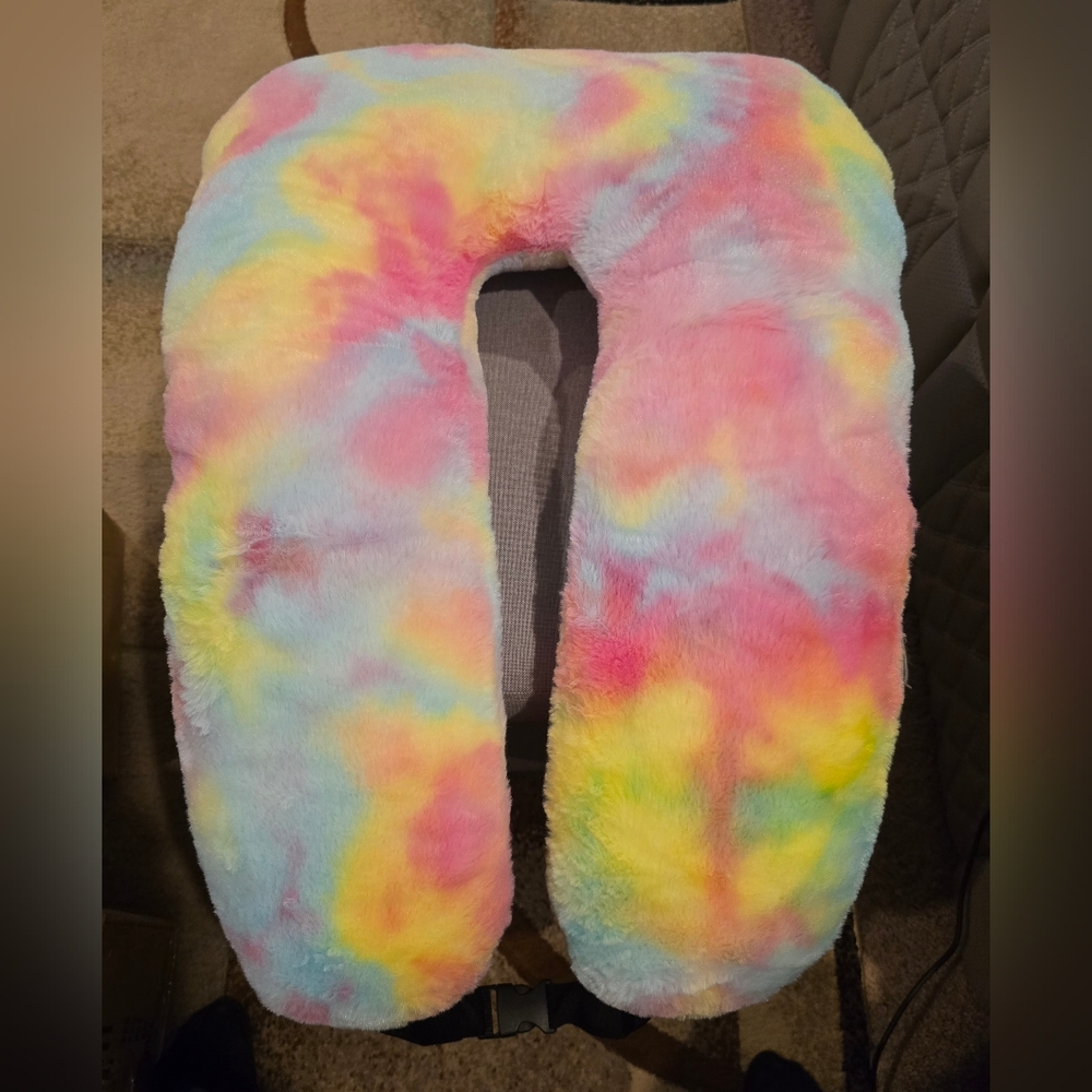 Large Carseat Vibrant Tie-Dye Travel Pillow New